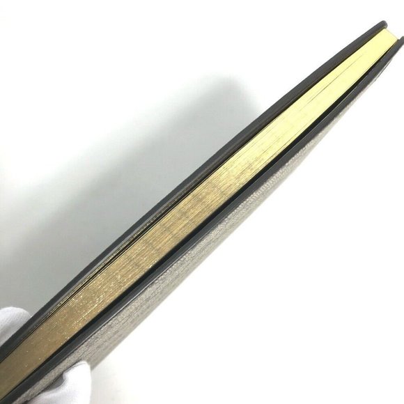 Auth GUCCI GG notebook stationery notebook PVC Beige - Picture 3 of 16